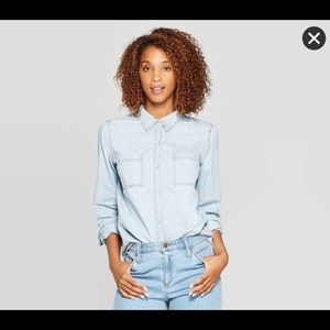 Brand New Chambray Top